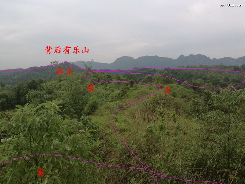来龙左盘右盘,高低起伏,有点难捉摸,入首龙为既济卦.