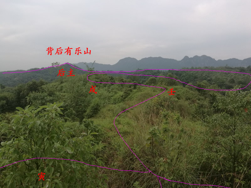 来龙左盘右盘,高低起伏,有点难捉摸,入首龙为既济卦.